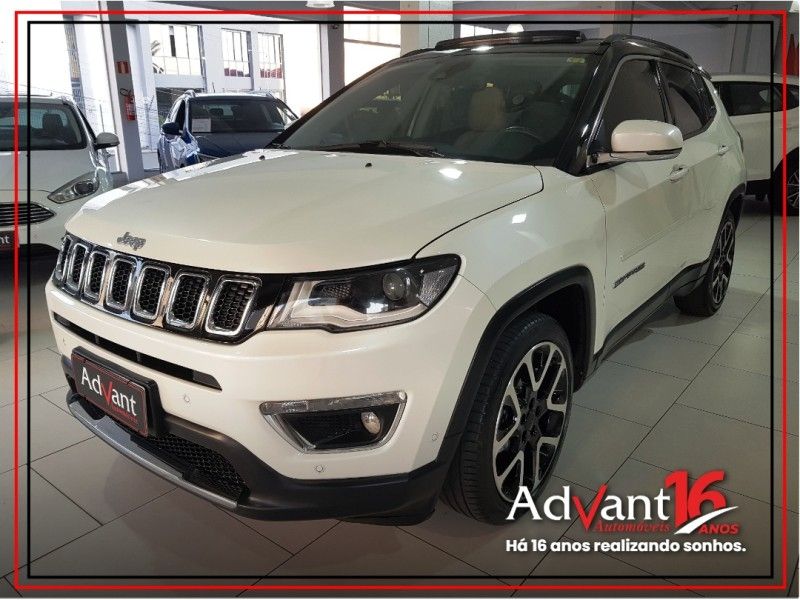 JEEP COMPASS 2.0 16V FLEX LIMITED AUTOMÁTICO 2017/2018 ADVANT AUTOMÓVEIS CAXIAS DO SUL / Carros no Vale