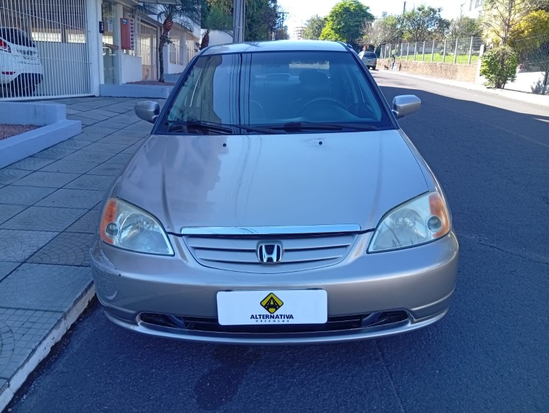 HONDA CIVIC 1.7 LX 16V 2001/2001 ALTERNATIVA VEÍCULOS LAJEADO / Carros no Vale