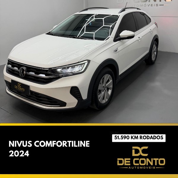 VOLKSWAGEN NIVUS 1.0 200 TSI COMFORTLINE /2024 DE CONTO AUTOMÓVEIS SARANDI / Carros no Vale