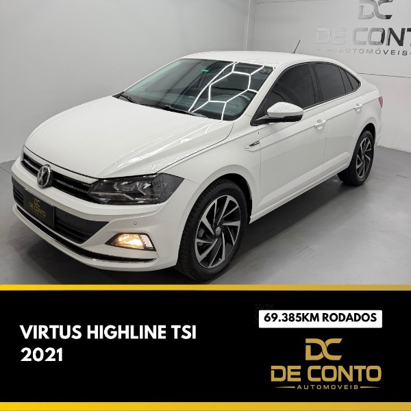 VOLKSWAGEN VIRTUS 1.0 200 TSI HIGHLINE /2021 DE CONTO AUTOMÓVEIS SARANDI / Carros no Vale VOLKSWAGEN VIRTUS 1.0 200 TSI HIGHLINE /2021 DE CONTO AUTOMÓVEIS SARANDI / Carros no Vale