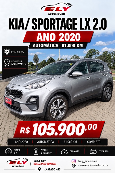 KIA SPORTAGE 2.0 LX - 2020