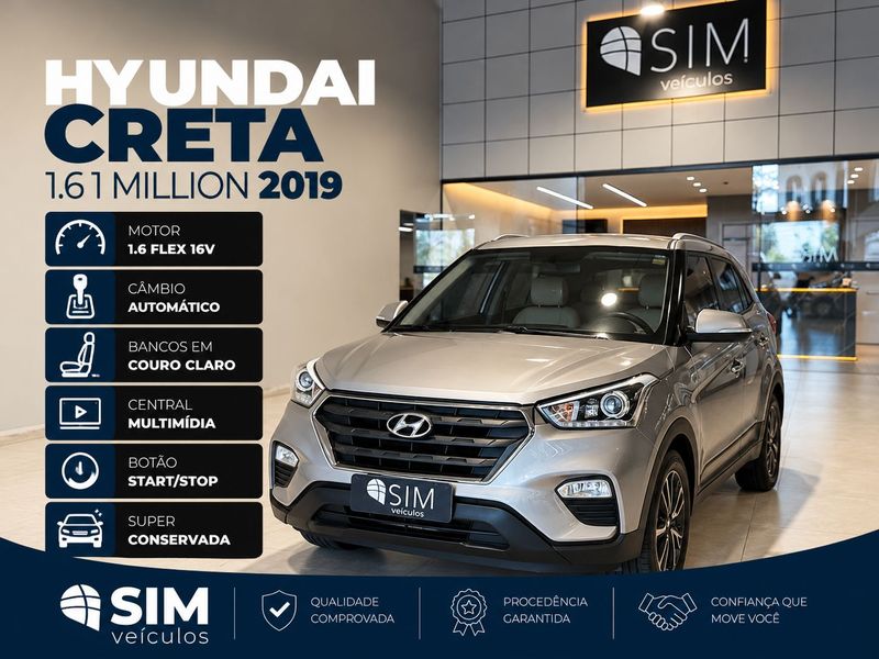 Hyundai Creta 16a Pulse 2018/2019 SIM VEÍCULOS PORTO ALEGRE / Carros no Vale