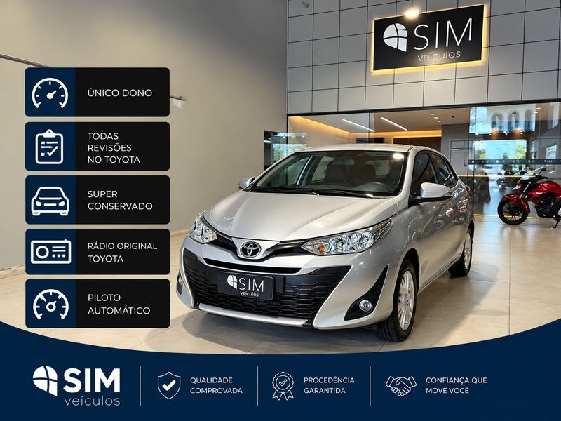 Toyota Yaris Hb Xl 13 2018/2019 SIM VEÍCULOS PORTO ALEGRE / Carros no Vale
