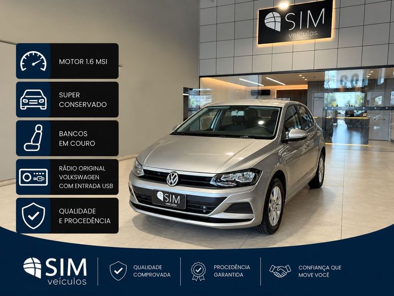 Volkswagen Polo 1.6 Msi Total 2019/2020 SIM VEÍCULOS PORTO ALEGRE / Carros no Vale