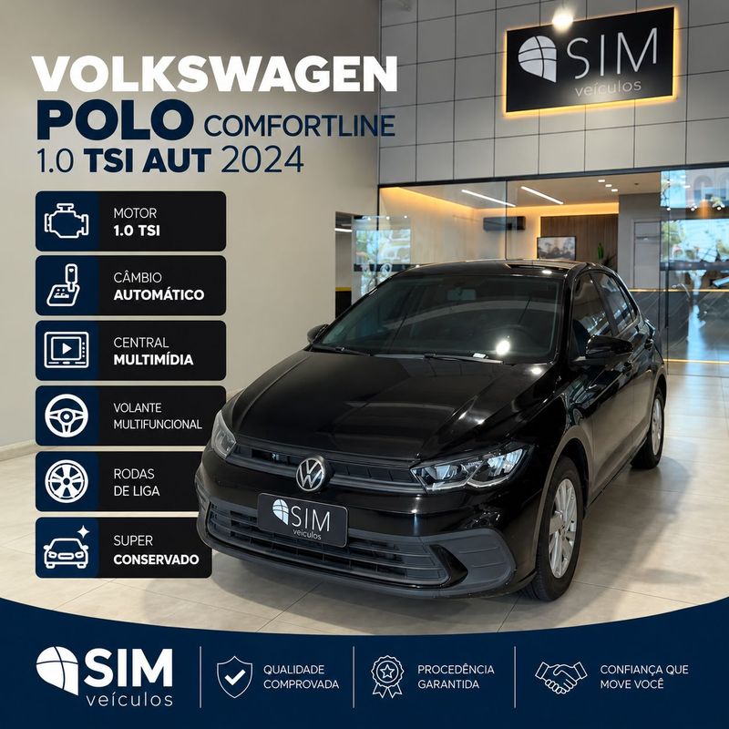 Volkswagen Polo Comfortline 1.0 Tsi 2023/2024 SIM VEÍCULOS PORTO ALEGRE / Carros no Vale Volkswagen Polo Comfortline 1.0 Tsi 2023/2024 SIM VEÍCULOS PORTO ALEGRE / Carros no Vale