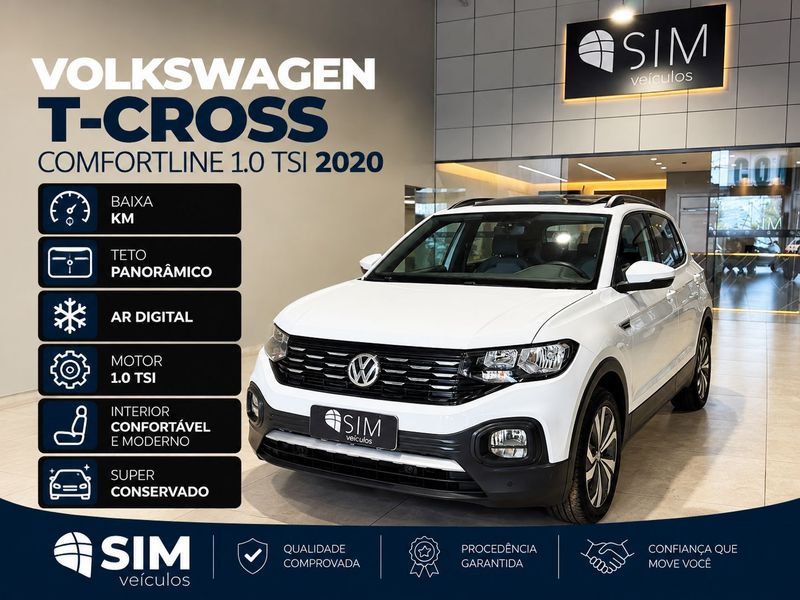 Volkswagen T-cross Comfortline 1.0 Tsi 2019/2020 SIM VEÍCULOS PORTO ALEGRE / Carros no Vale Volkswagen T-cross Comfortline 1.0 Tsi 2019/2020 SIM VEÍCULOS PORTO ALEGRE / Carros no Vale