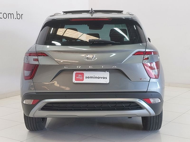 Hyundai CRETA 1.0 TGDI FLEX PLATINUM AUTOMÁTICO 2024/2024 BETIOLO NOVOS E SEMINOVOS LAJEADO / Carros no Vale Hyundai CRETA 1.0 TGDI FLEX PLATINUM AUTOMÁTICO 2024/2024 BETIOLO NOVOS E SEMINOVOS LAJEADO / Carros no Vale