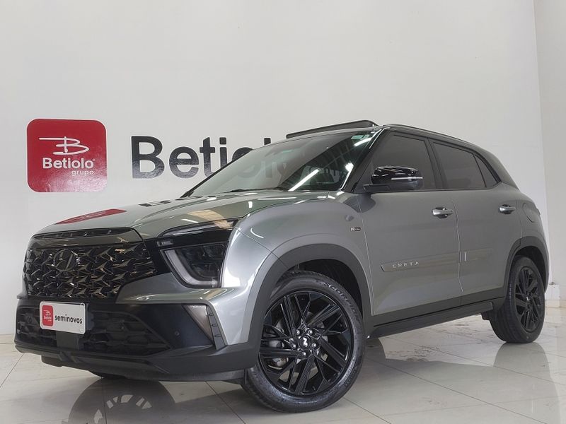 Hyundai CRETA 2.0 FLEX N LINE NIGHT EDITION AUTOMÁTICO 2023/2024 BETIOLO NOVOS E SEMINOVOS LAJEADO / Carros no Vale Hyundai CRETA 2.0 FLEX N LINE NIGHT EDITION AUTOMÁTICO 2023/2024 BETIOLO NOVOS E SEMINOVOS LAJEADO / Carros no Vale