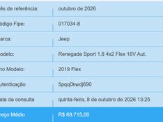 JEEP RENEGADE 1.8 16V FLEX SPORT 4P AUTOMÁTICO 2018/2019 BETIOLO NOVOS E SEMINOVOS LAJEADO / Carros no Vale