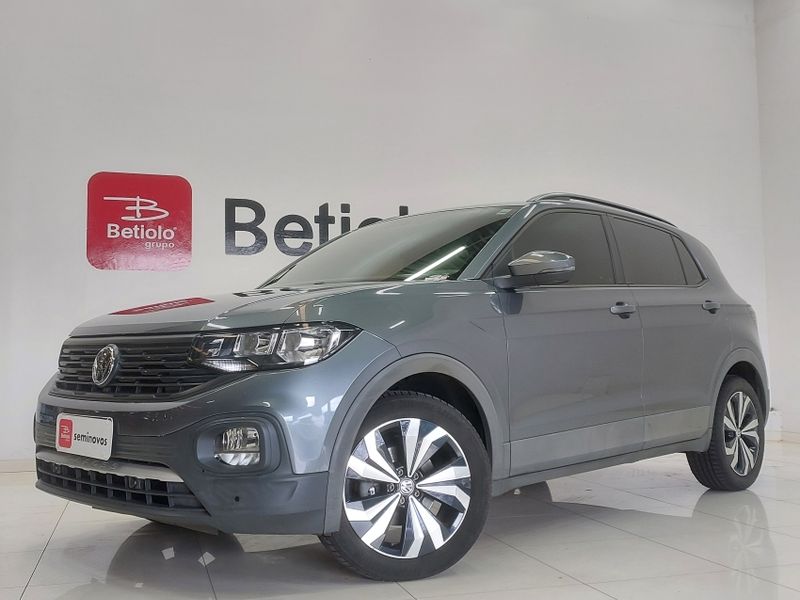 Volkswagen T-CROSS 1.0 200 TSI TOTAL FLEX AUTOMÁTICO 2021/2021 BETIOLO NOVOS E SEMINOVOS LAJEADO / Carros no Vale