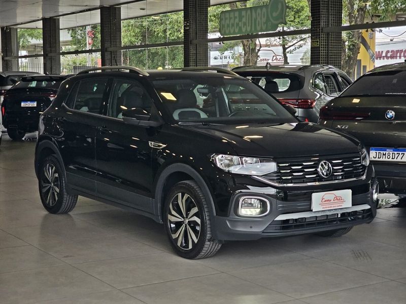 Volkswagen T-CROSS 1.4 250 TSI TOTAL FLEX HIGHLINE AUTOMÁTICO 2020/2021 CARRO DEZ NOVO HAMBURGO / Carros no Vale